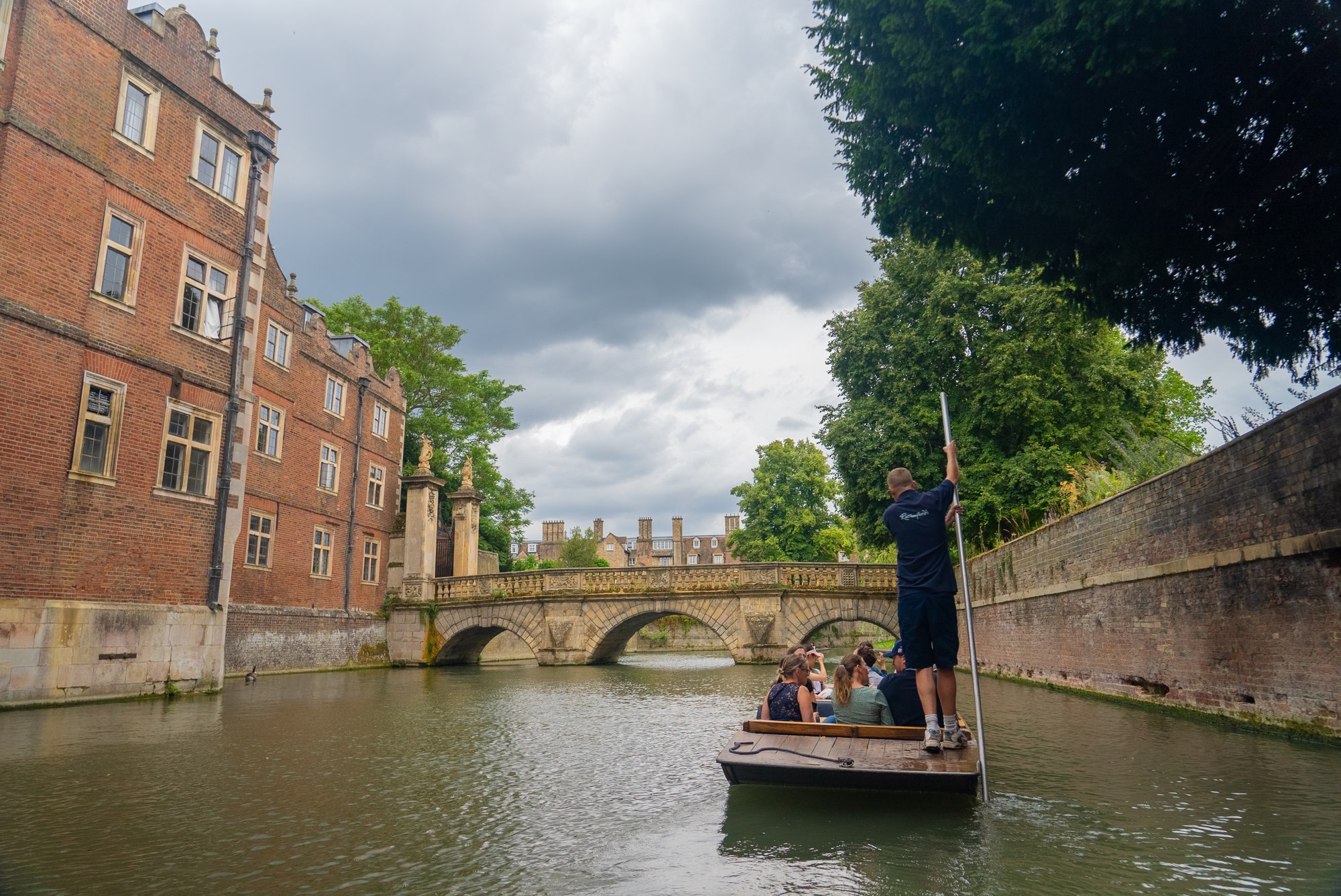 Punting on the river in Cambridge